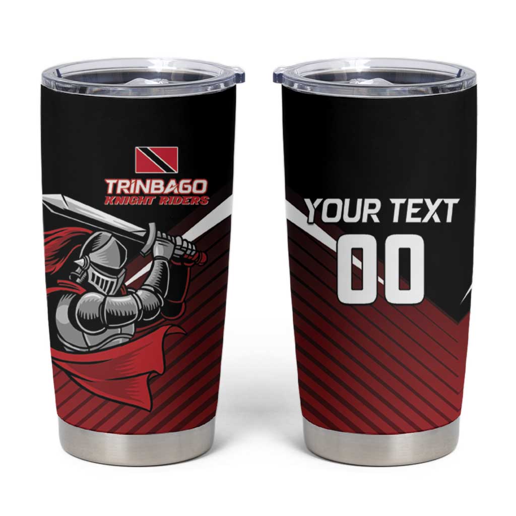 Custom Knight Riders Trinbago Cricket Tumbler Cup Play Fight Win Repeat LT01