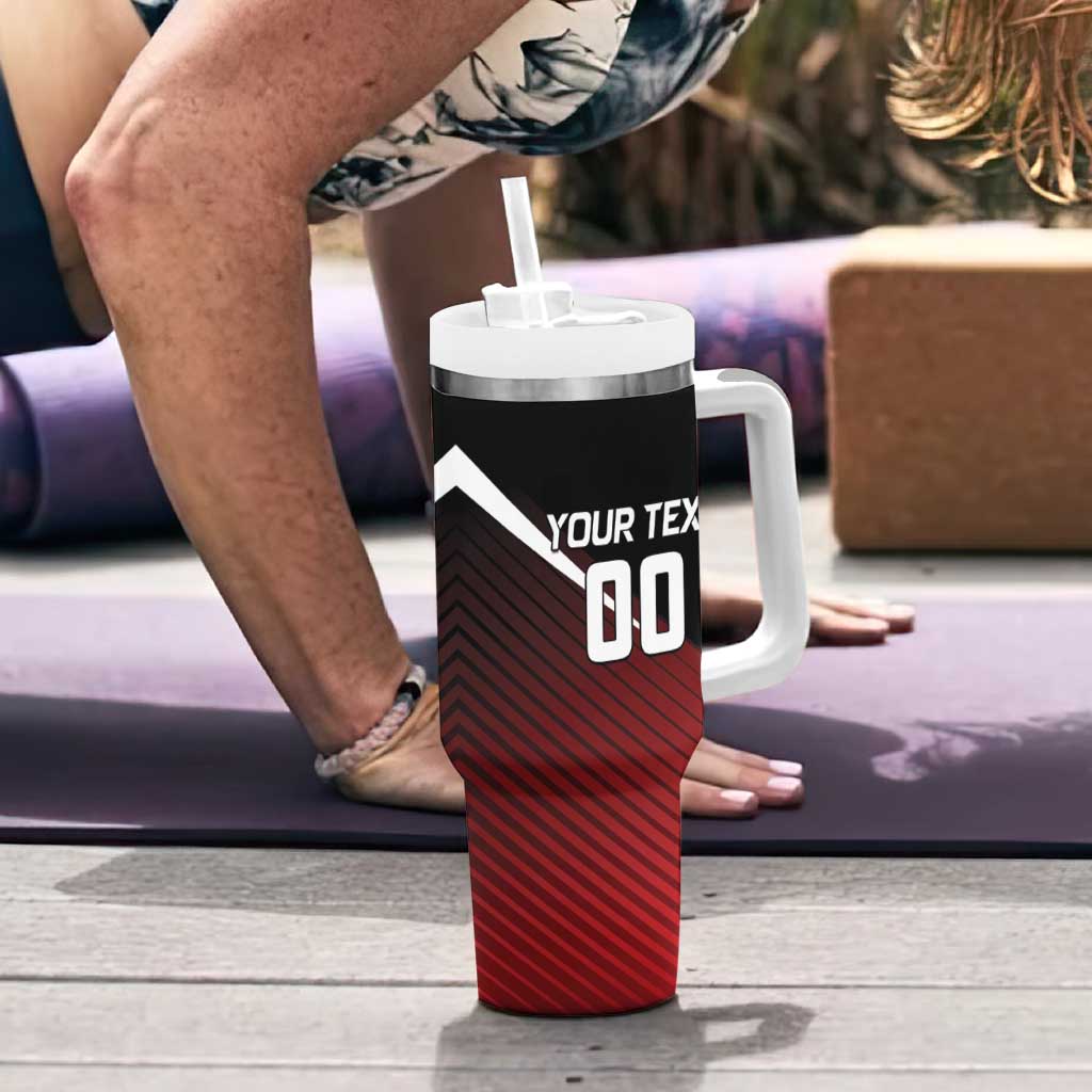 Custom Knight Riders Trinbago Cricket Tumbler With Handle Play Fight Win Repeat LT01