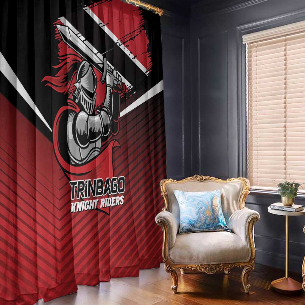 Knight Riders Trinbago Cricket Window Curtain Play Fight Win Repeat LT01