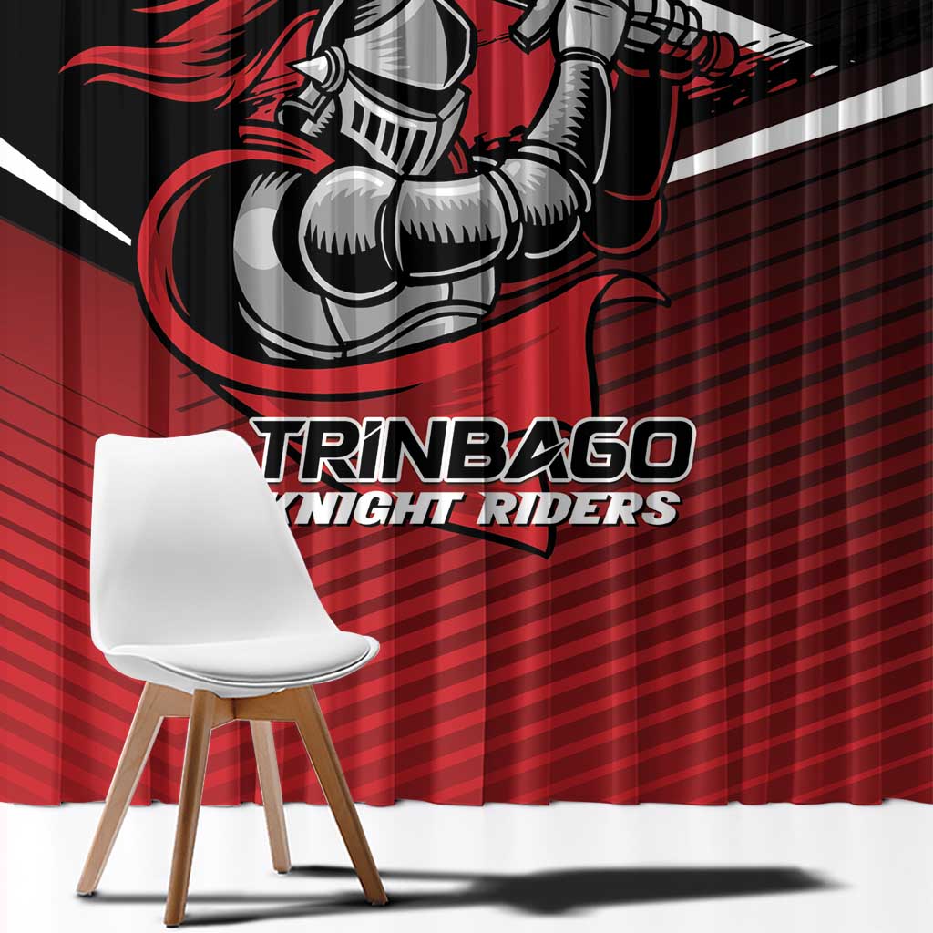 Knight Riders Trinbago Cricket Window Curtain Play Fight Win Repeat LT01
