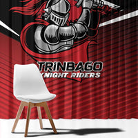 Knight Riders Trinbago Cricket Window Curtain Play Fight Win Repeat LT01
