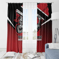 Knight Riders Trinbago Cricket Window Curtain Play Fight Win Repeat LT01