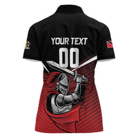 Custom Knight Riders Trinbago Cricket Women Polo Shirt Play Fight Win Repeat LT01