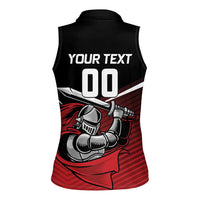 Custom Knight Riders Trinbago Cricket Women Sleeveless Polo Shirt Play Fight Win Repeat LT01