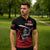 Custom Knight Riders Trinbago Cricket Zipper Polo Shirt Play Fight Win Repeat - Wonder Print Shop