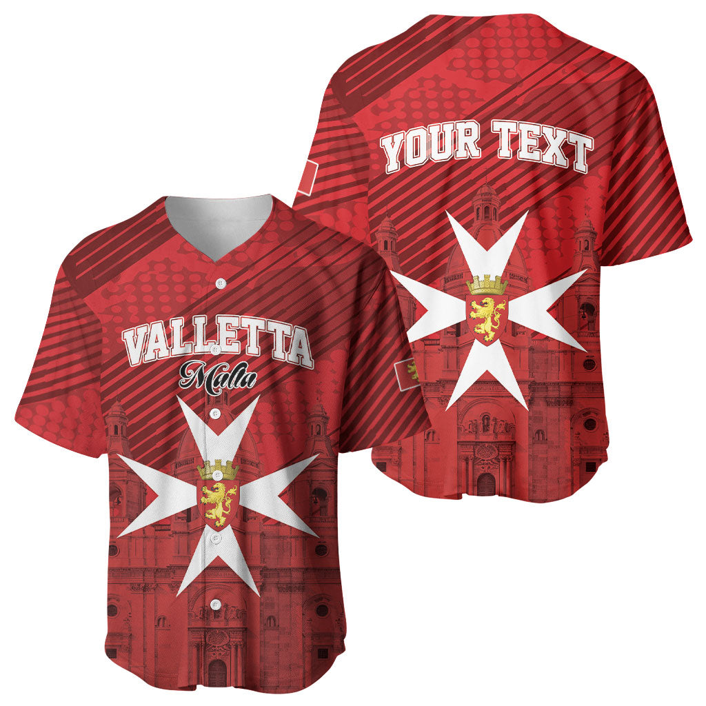 Personalised Malta Valletta Baseball Jersey St Johns Cathedral