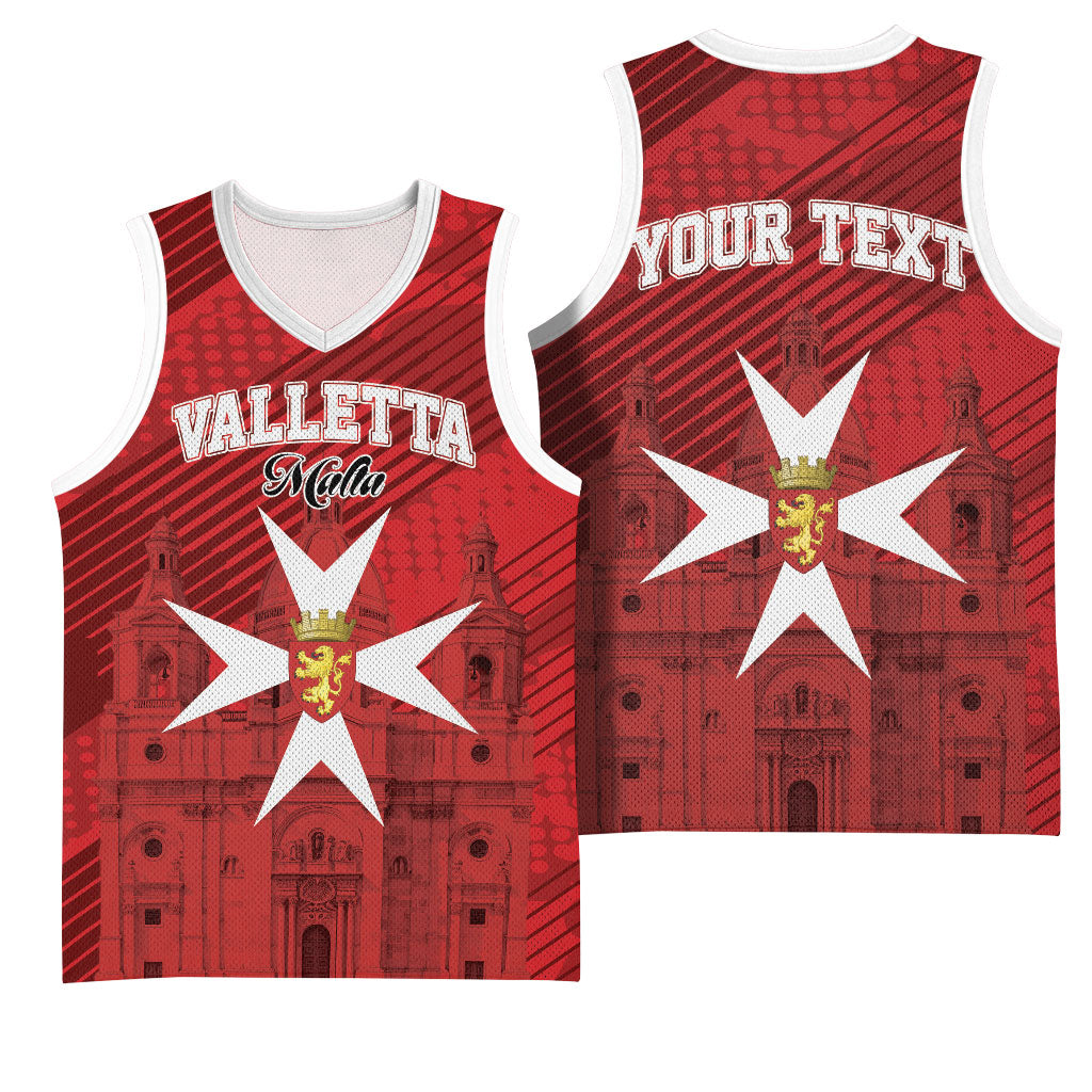 Personalised Malta Valletta Basketball Jersey St Johns Cathedral