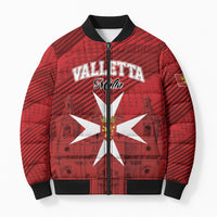 Personalised Malta Valletta Bomber Puffer Jacket St Johns Cathedral