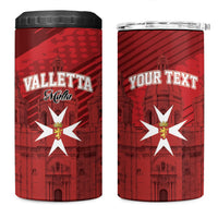 Personalised Malta Valletta 4 in 1 Can Cooler Tumbler St Johns Cathedral