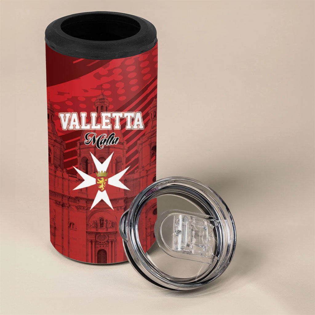 Personalised Malta Valletta 4 in 1 Can Cooler Tumbler St Johns Cathedral
