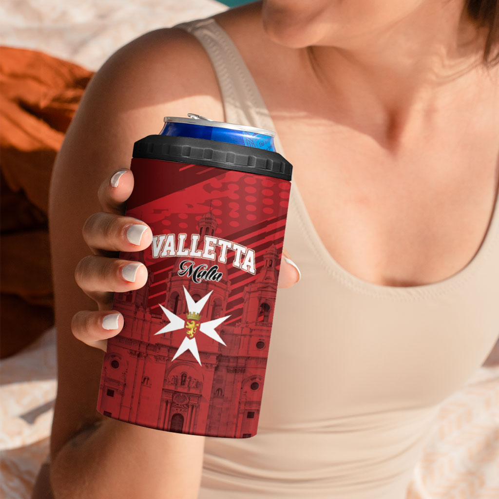Personalised Malta Valletta 4 in 1 Can Cooler Tumbler St Johns Cathedral