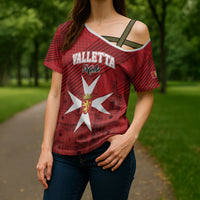 Personalised Malta Valletta Cross Shoulder Shirt St Johns Cathedral