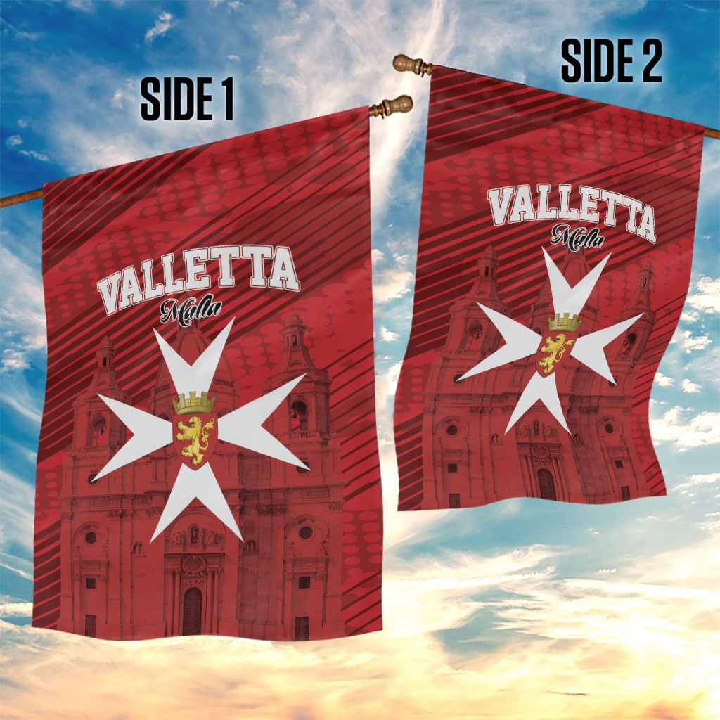 Malta Valletta Garden Flag St Johns Cathedral