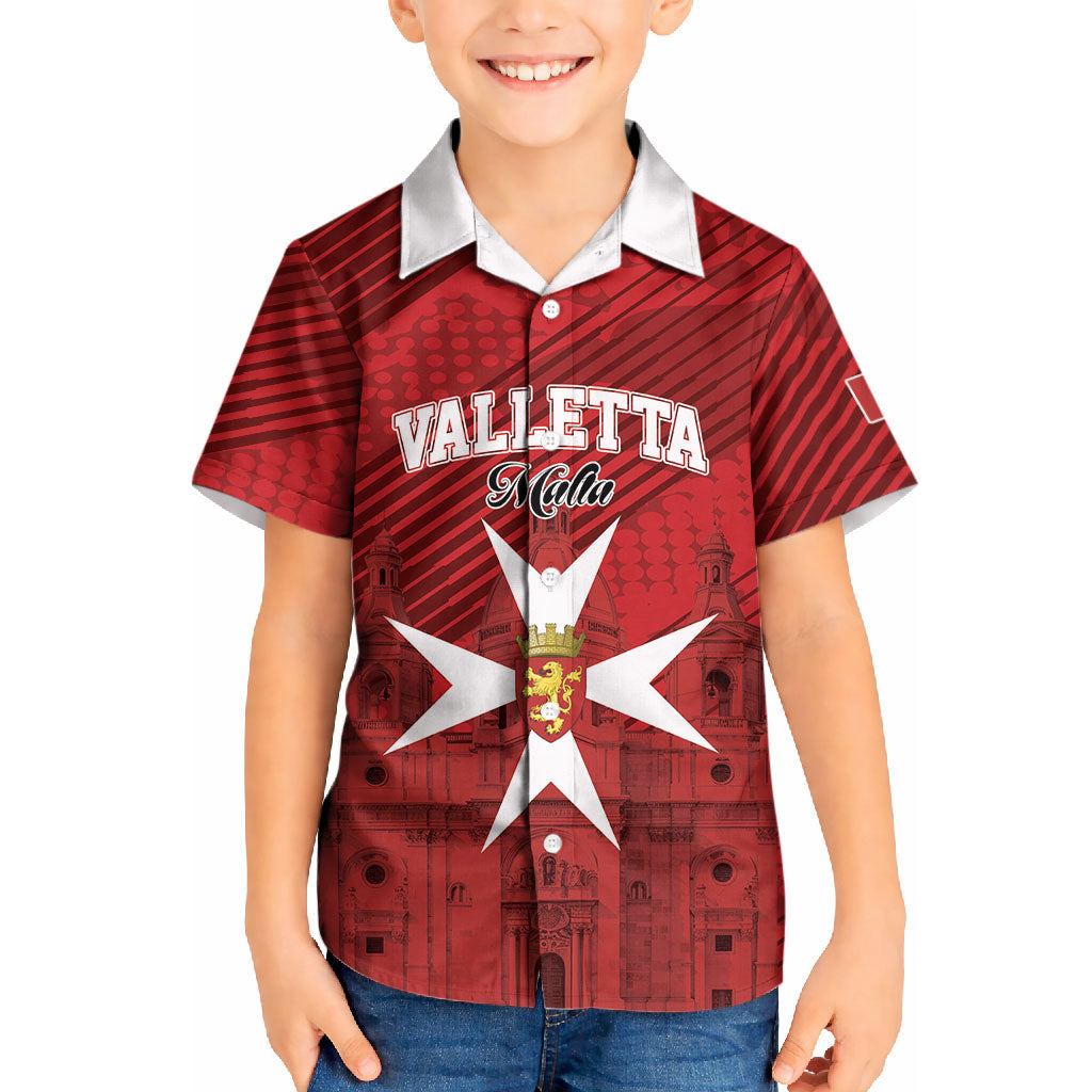 Personalised Malta Valletta Kid Hawaiian Shirt St Johns Cathedral