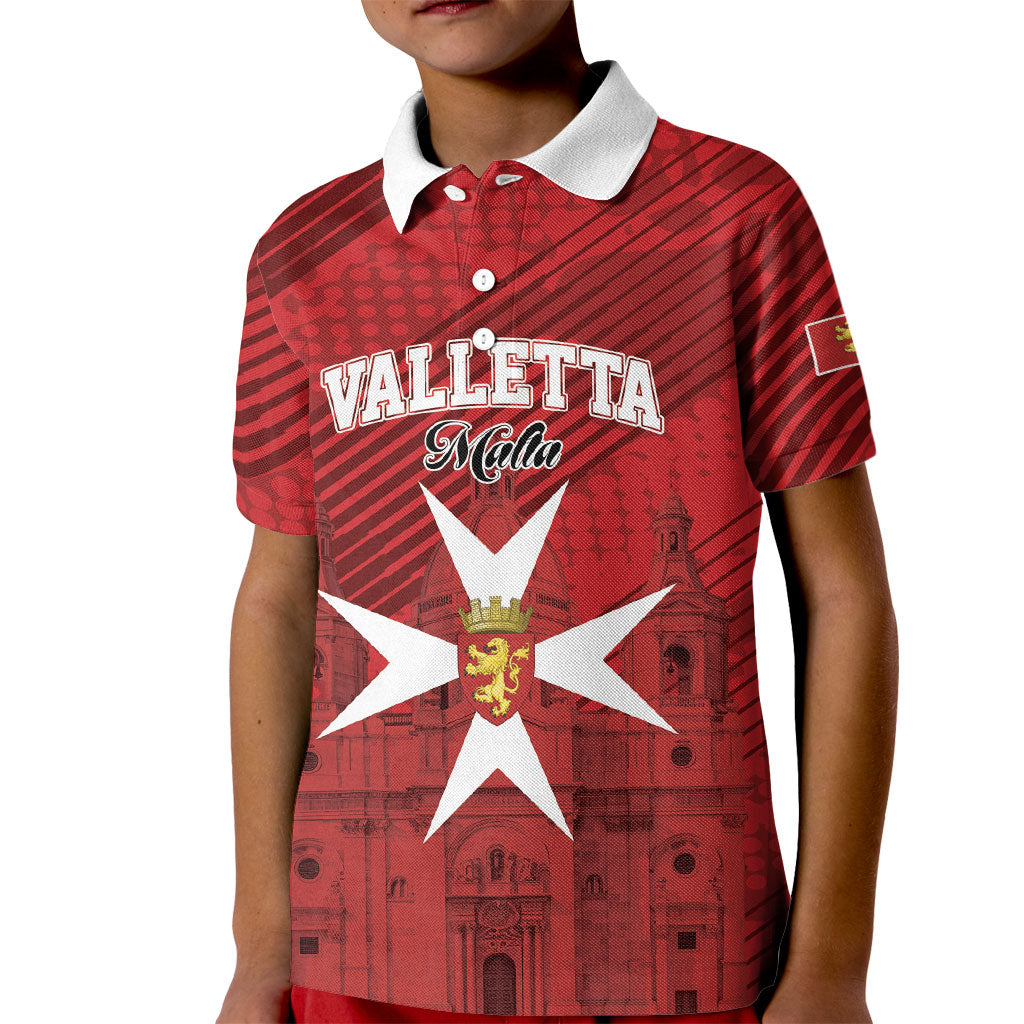 Personalised Malta Valletta Kid Polo Shirt St Johns Cathedral