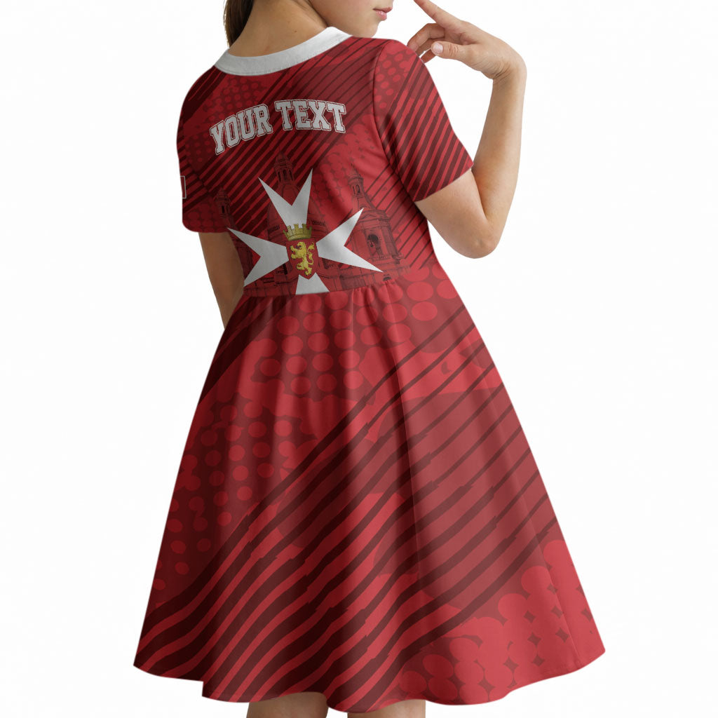 Personalised Malta Valletta Kid Short Sleeve Dress St Johns Cathedral