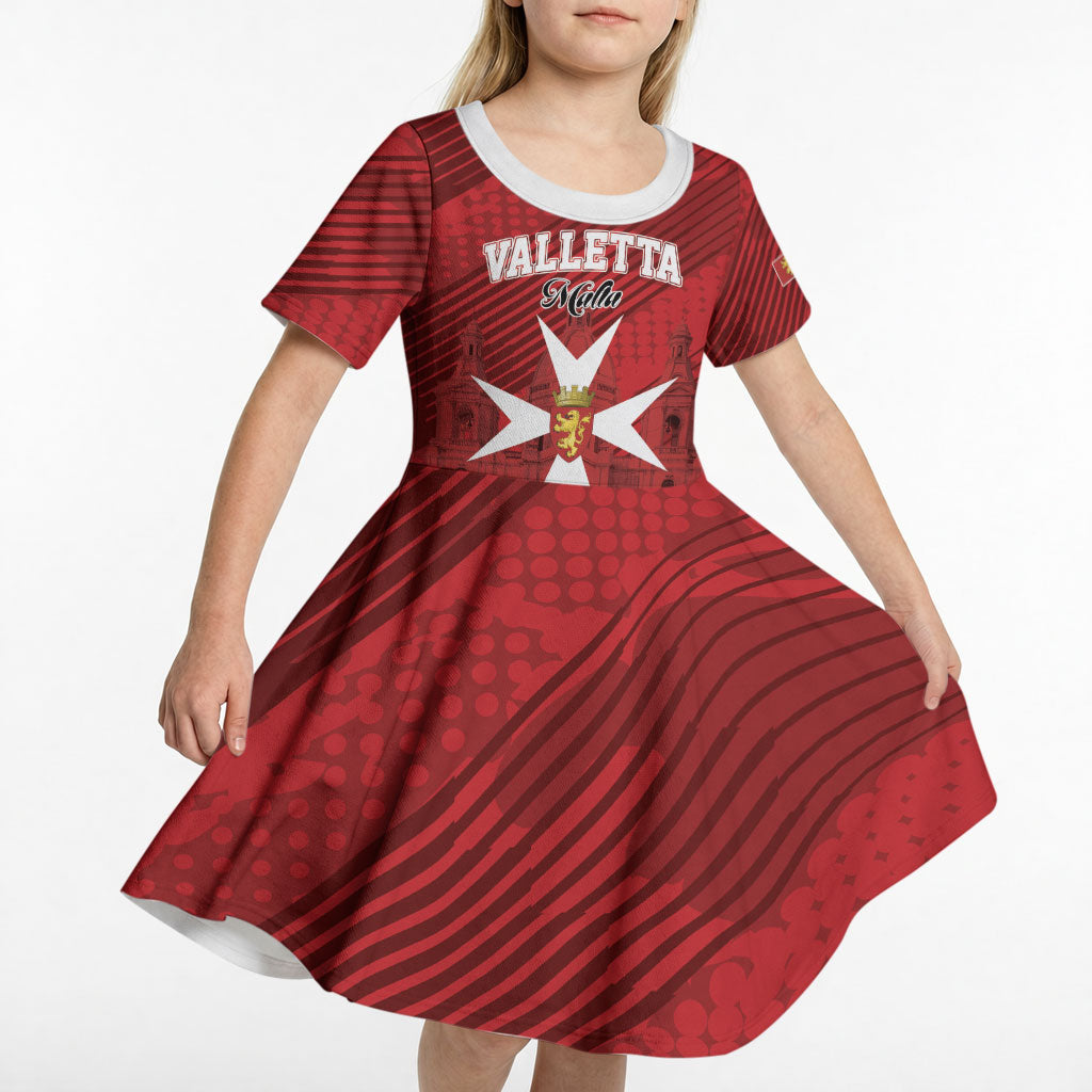 Personalised Malta Valletta Kid Short Sleeve Dress St Johns Cathedral