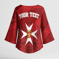 Personalised Malta Valletta Kimono Sleeve Blouse St Johns Cathedral