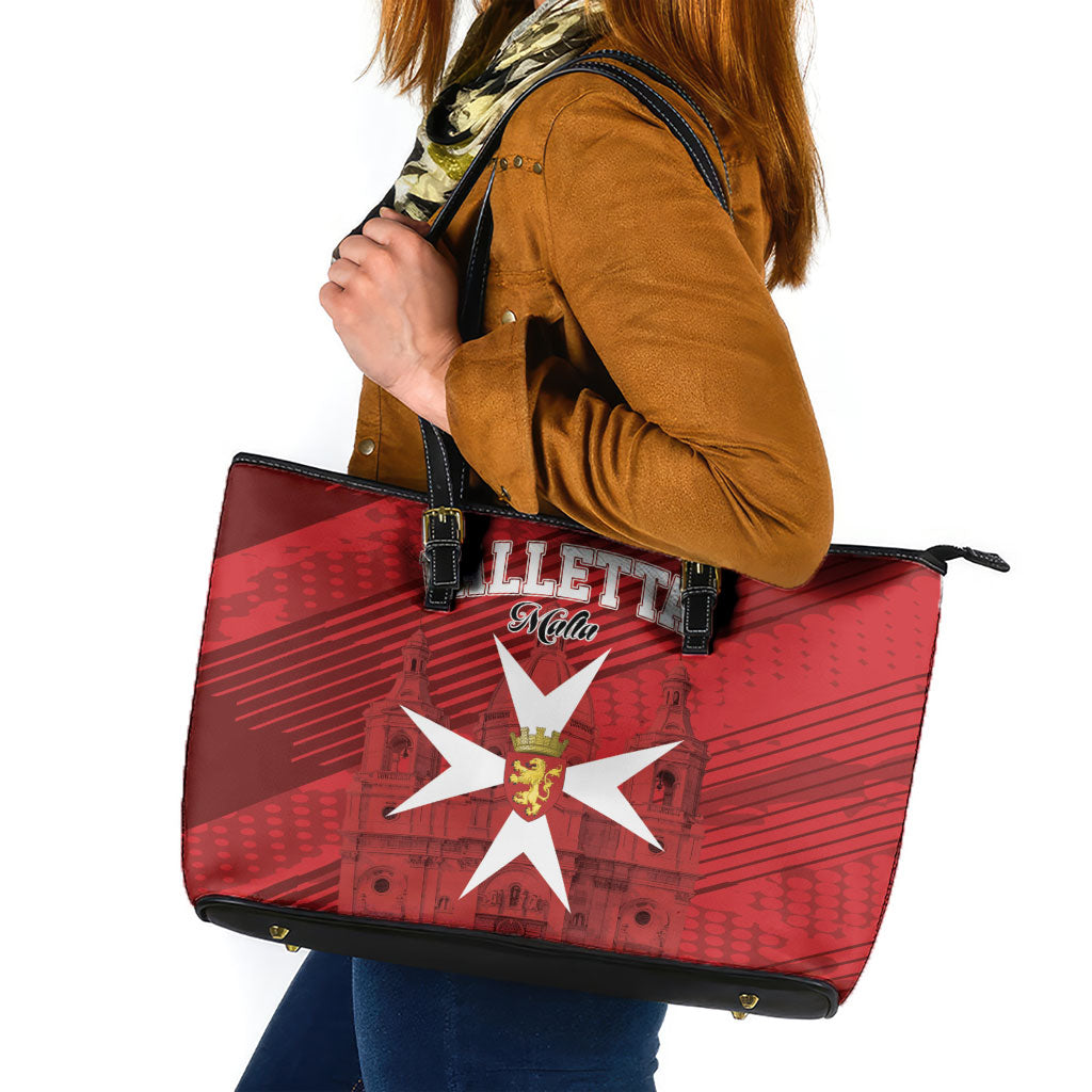 Malta Valletta Leather Tote Bag St Johns Cathedral