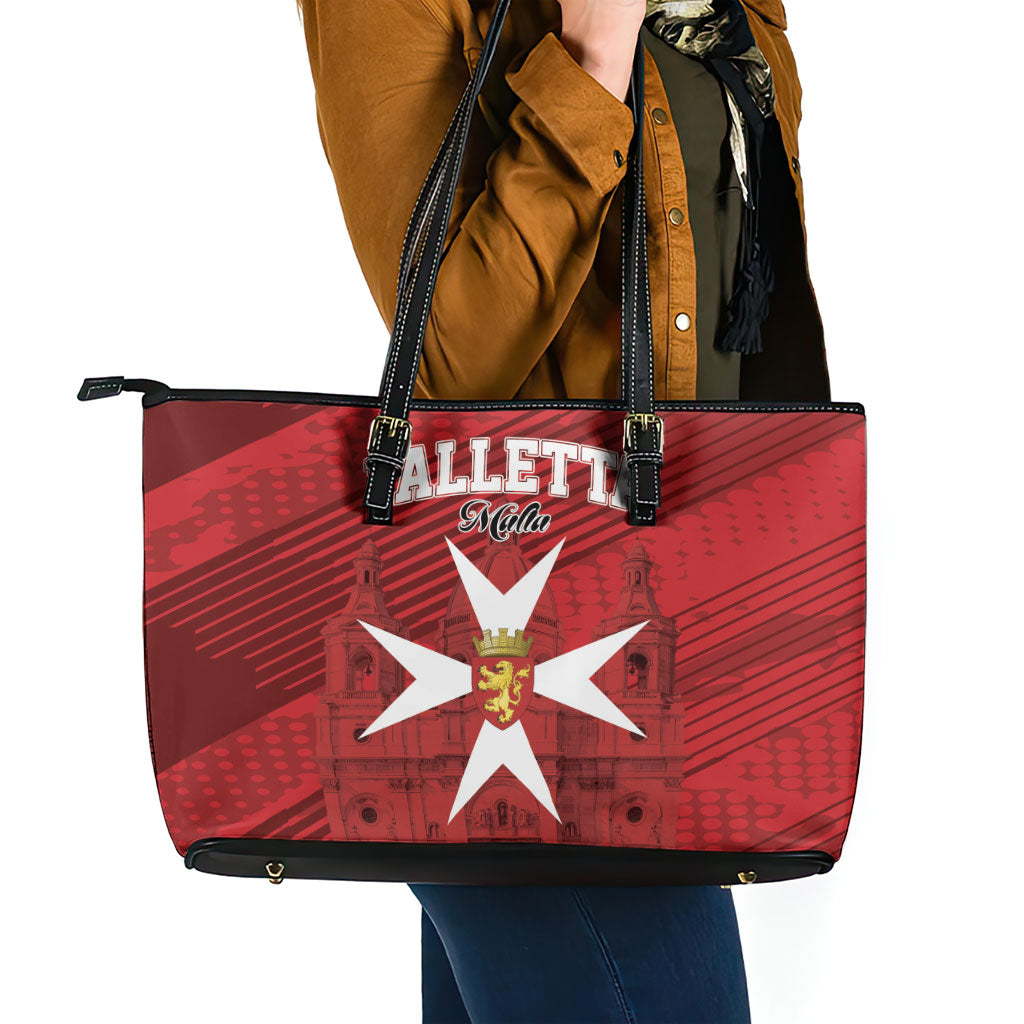 Malta Valletta Leather Tote Bag St Johns Cathedral