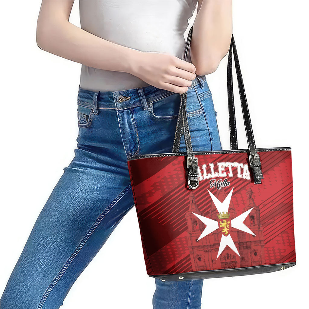Malta Valletta Leather Tote Bag St Johns Cathedral