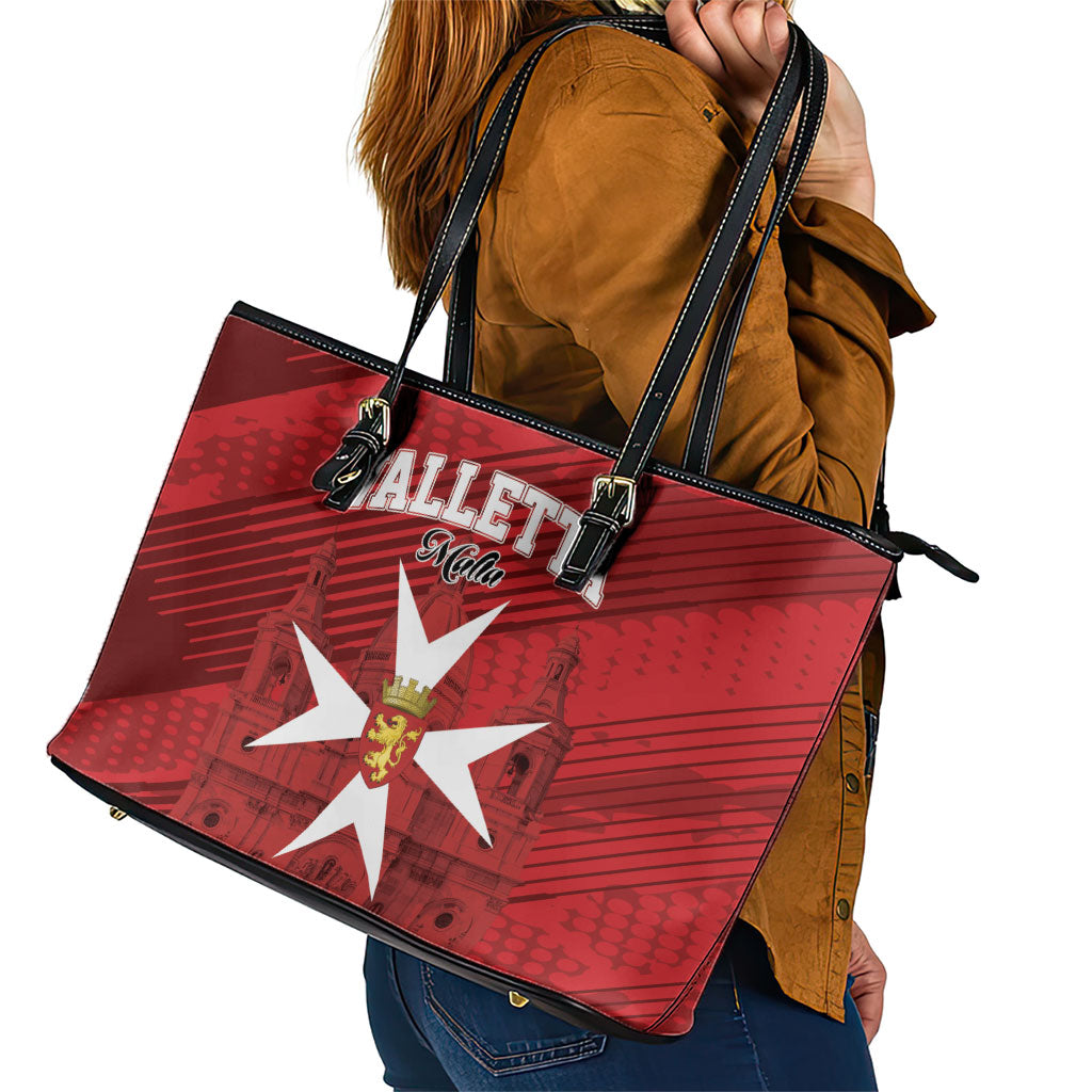 Malta Valletta Leather Tote Bag St Johns Cathedral