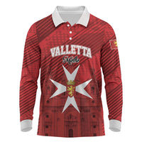 Personalised Malta Valletta Long Sleeve Polo Shirt St Johns Cathedral