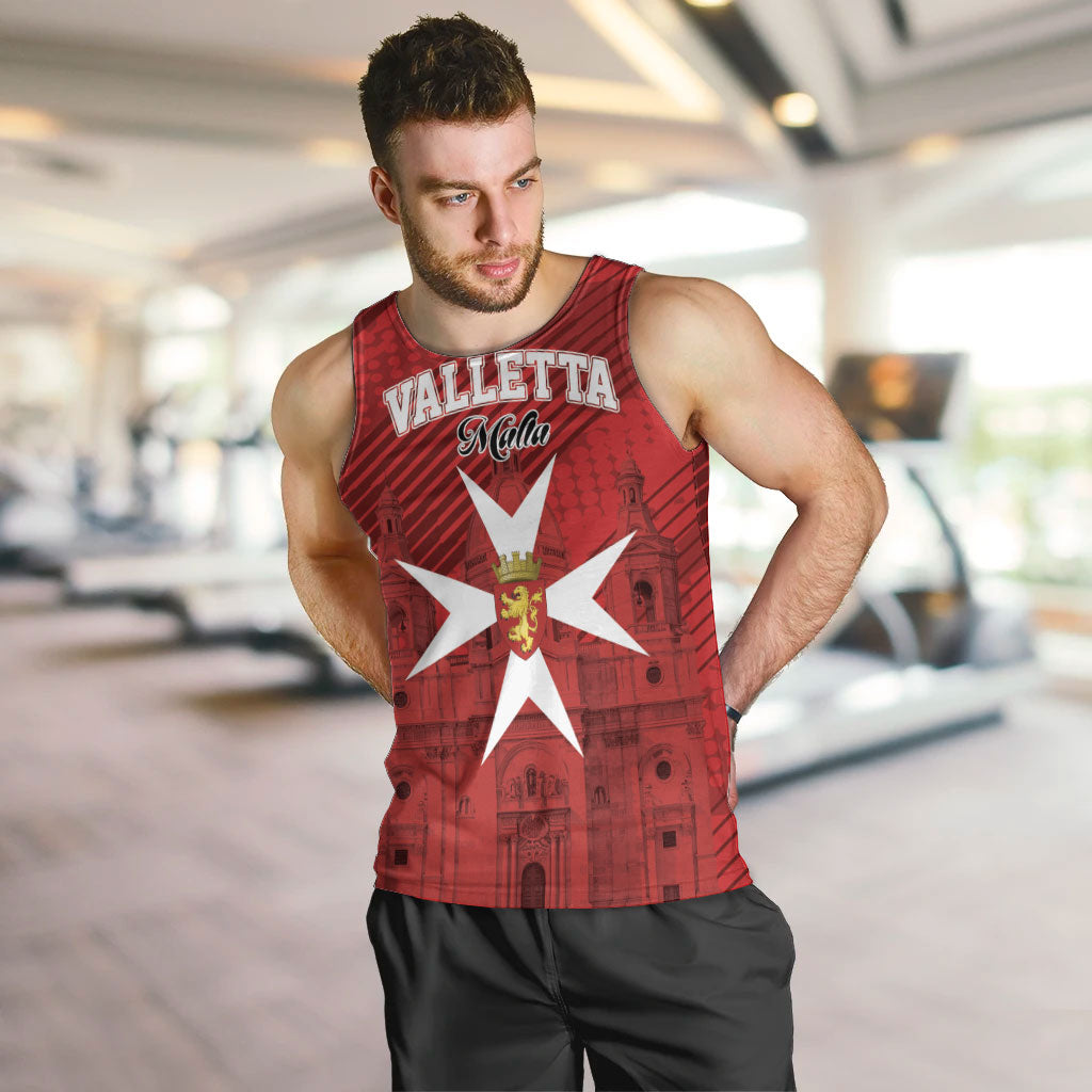 Personalised Malta Valletta Men Tank Top St Johns Cathedral
