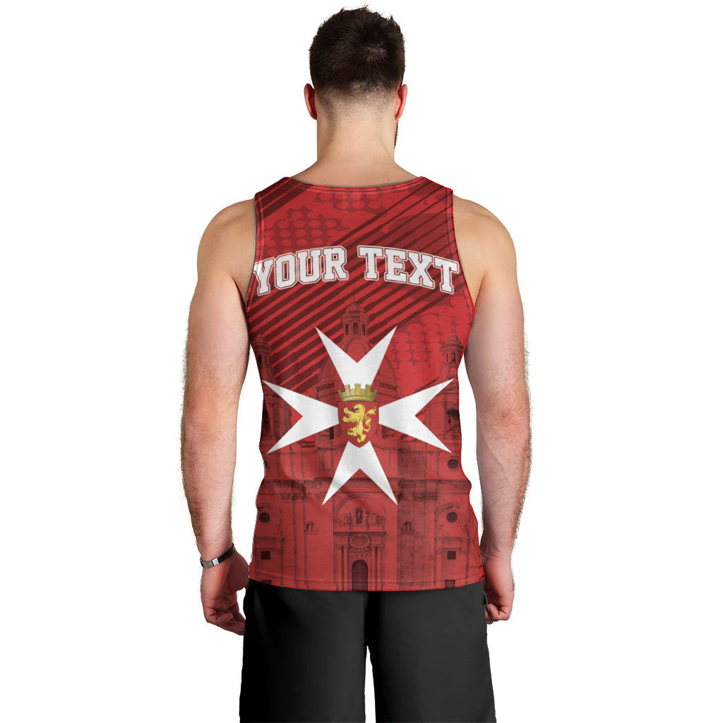 Personalised Malta Valletta Men Tank Top St Johns Cathedral