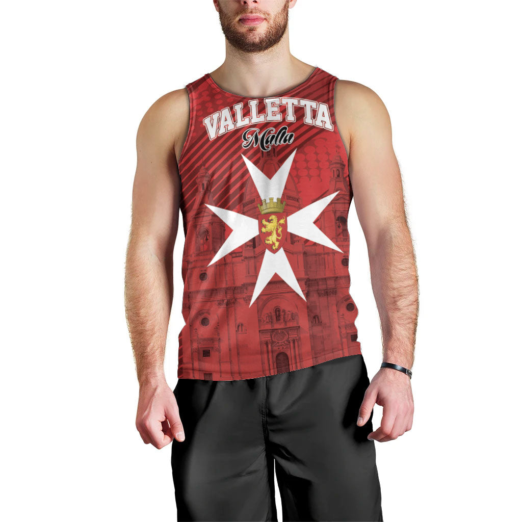 Personalised Malta Valletta Men Tank Top St Johns Cathedral