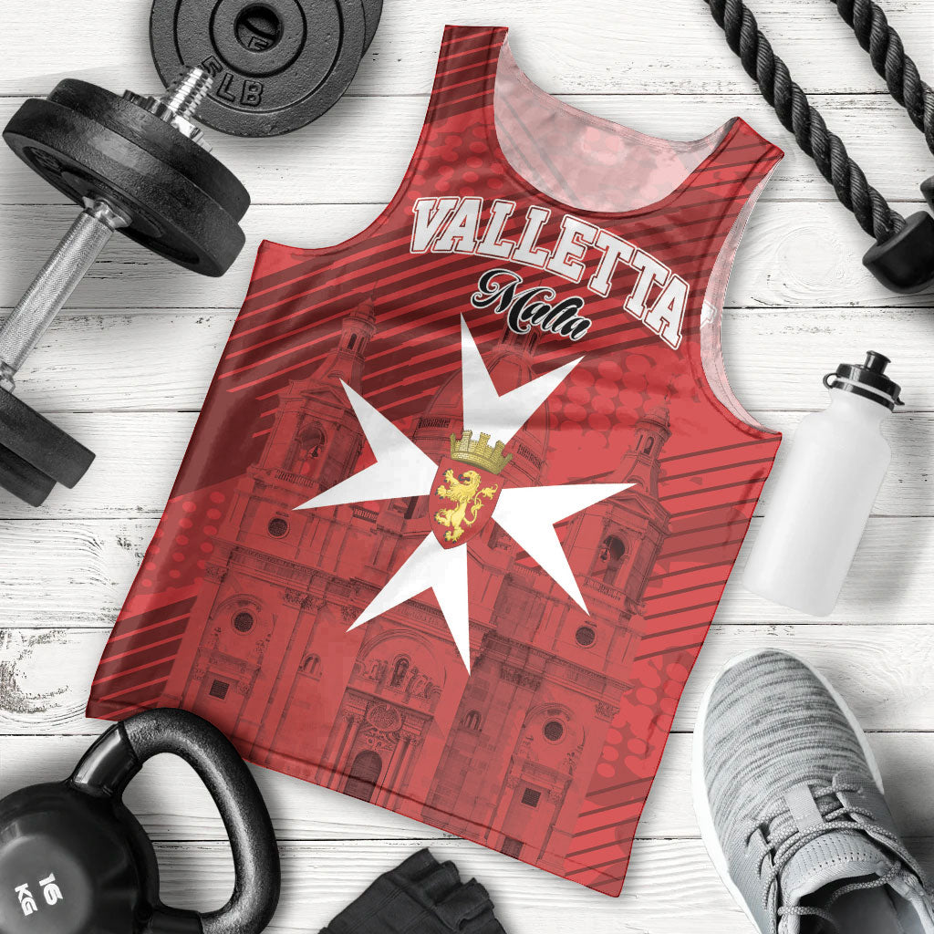 Personalised Malta Valletta Men Tank Top St Johns Cathedral