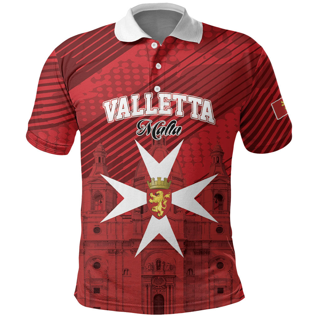 Personalised Malta Valletta Polo Shirt St Johns Cathedral