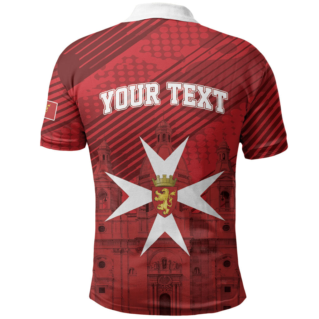 Personalised Malta Valletta Polo Shirt St Johns Cathedral