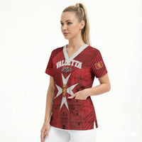 Personalised Malta Valletta Scrub Top St Johns Cathedral