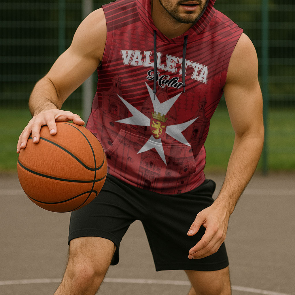 Personalised Malta Valletta Sleeveless Hoodie St Johns Cathedral