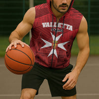 Personalised Malta Valletta Sleeveless Zip Hoodie St Johns Cathedral