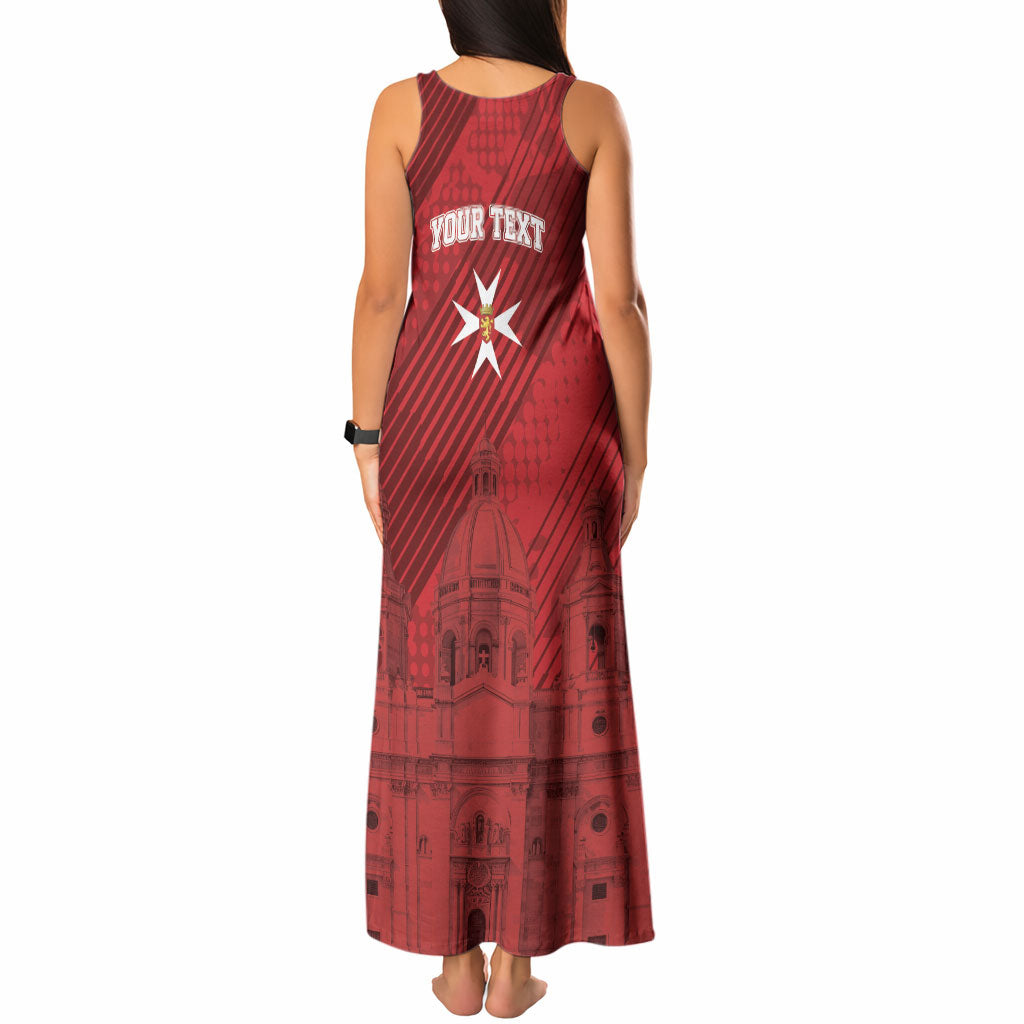 Personalised Malta Valletta Tank Maxi Dress St Johns Cathedral