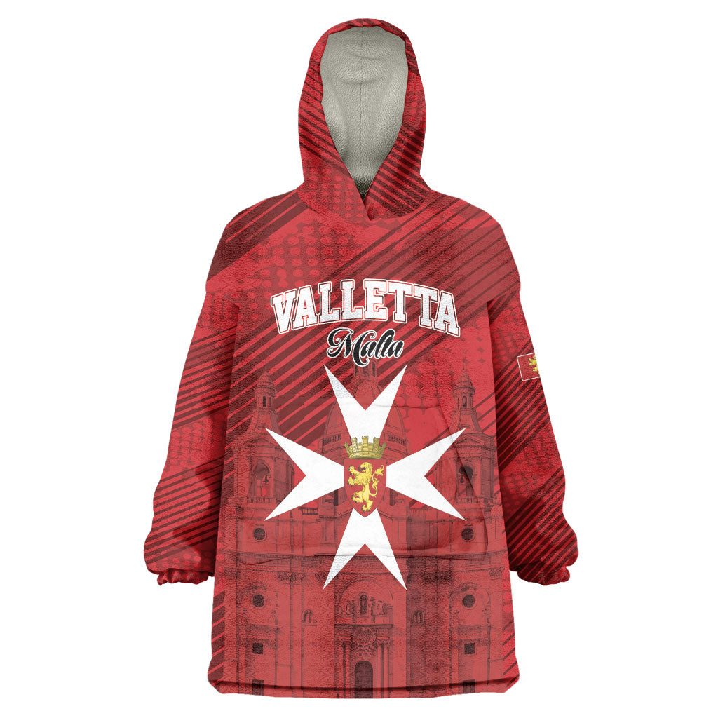 Personalised Malta Valletta Wearable Blanket Hoodie St Johns Cathedral