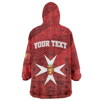 Personalised Malta Valletta Wearable Blanket Hoodie St Johns Cathedral