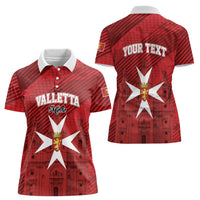 Personalised Malta Valletta Women Polo Shirt St Johns Cathedral
