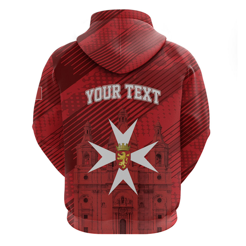 Personalised Malta Valletta Zip Hoodie St Johns Cathedral