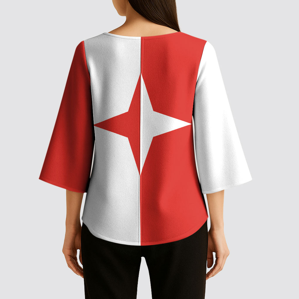 Malta Sliema Kimono Sleeve Blouse Celer Ad Oras Surgo