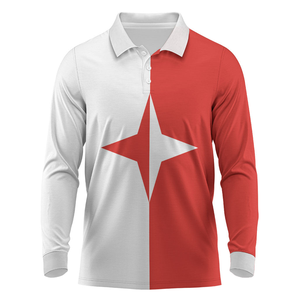 Malta Sliema Long Sleeve Polo Shirt Celer Ad Oras Surgo