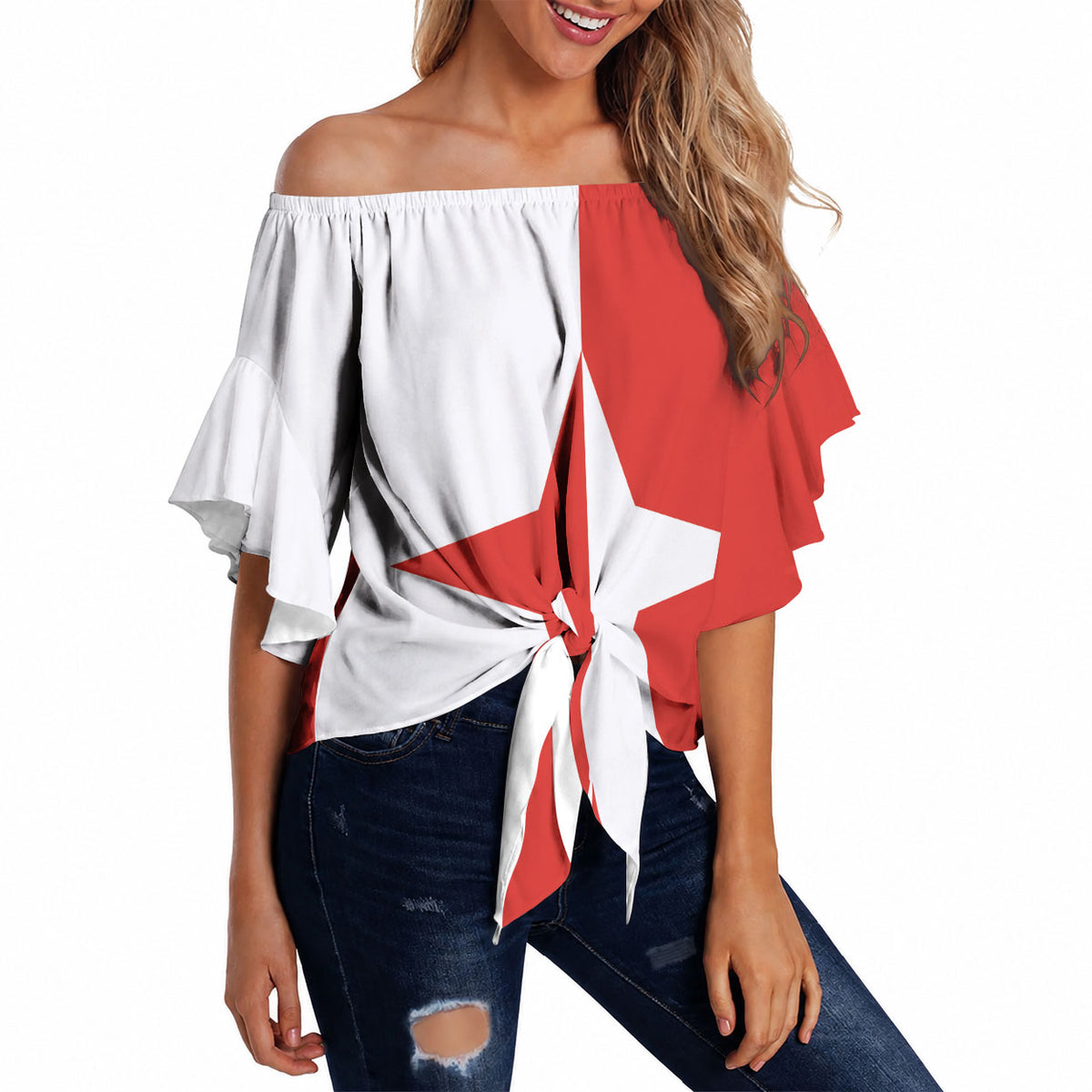 Malta Sliema Off Shoulder Wrap Waist Top Celer Ad Oras Surgo