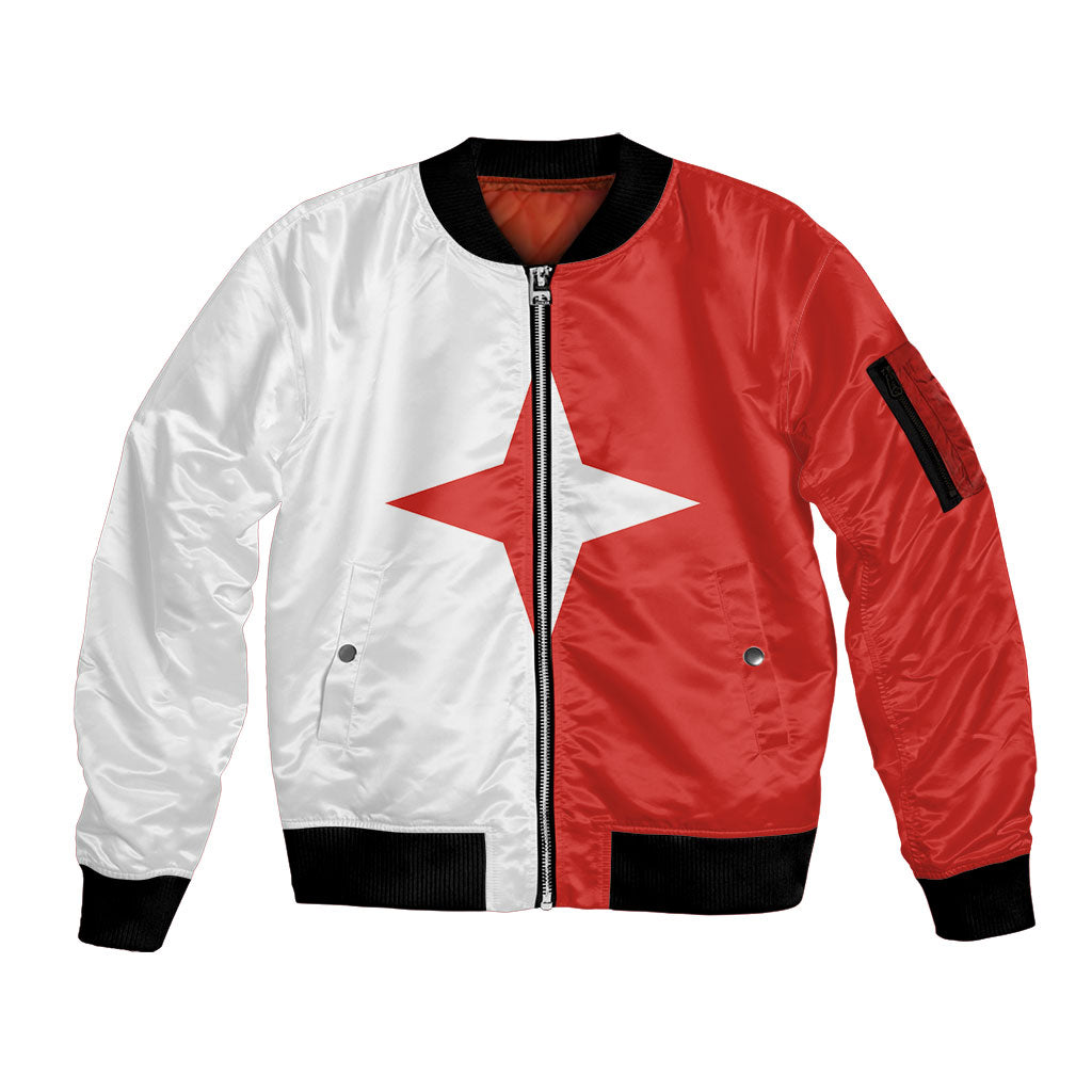 Malta Sliema Sleeve Zip Bomber Jacket Celer Ad Oras Surgo