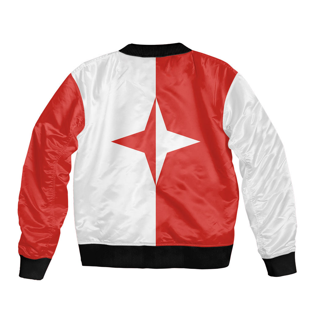 Malta Sliema Sleeve Zip Bomber Jacket Celer Ad Oras Surgo