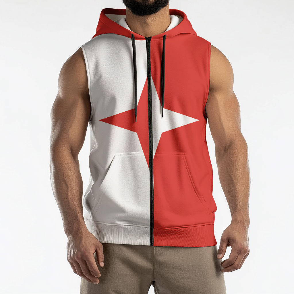 Malta Sliema Sleeveless Zip Hoodie Celer Ad Oras Surgo