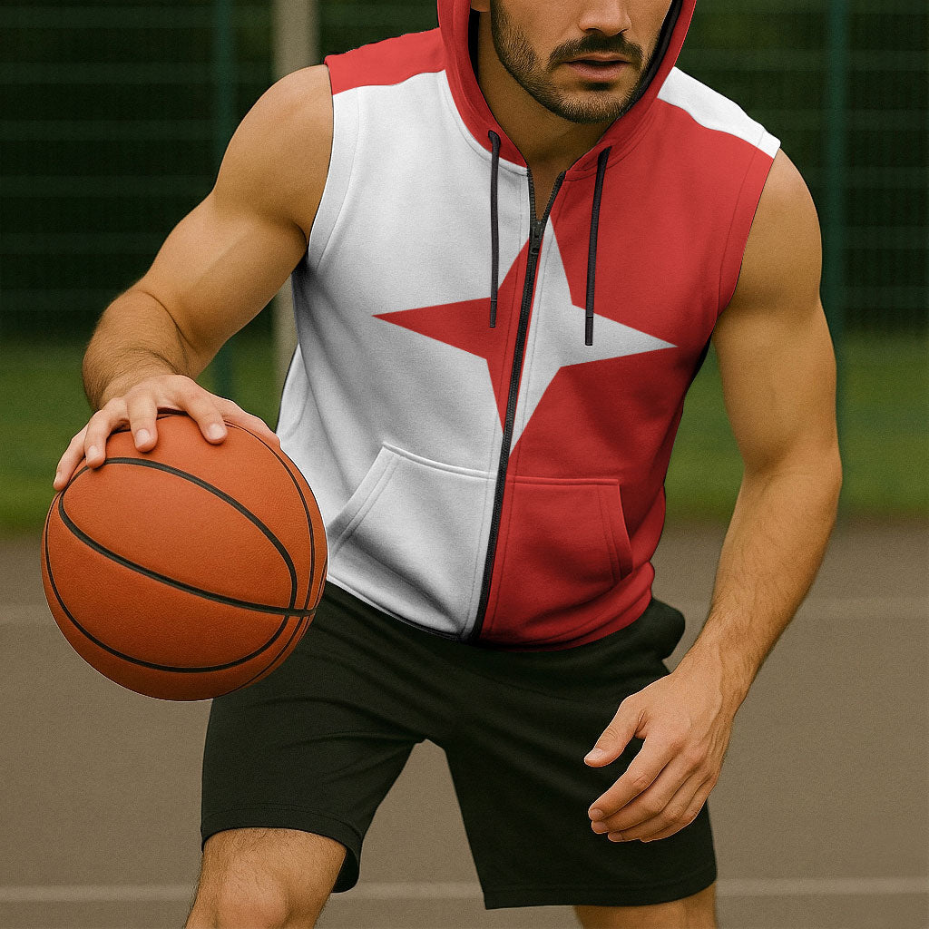 Malta Sliema Sleeveless Zip Hoodie Celer Ad Oras Surgo