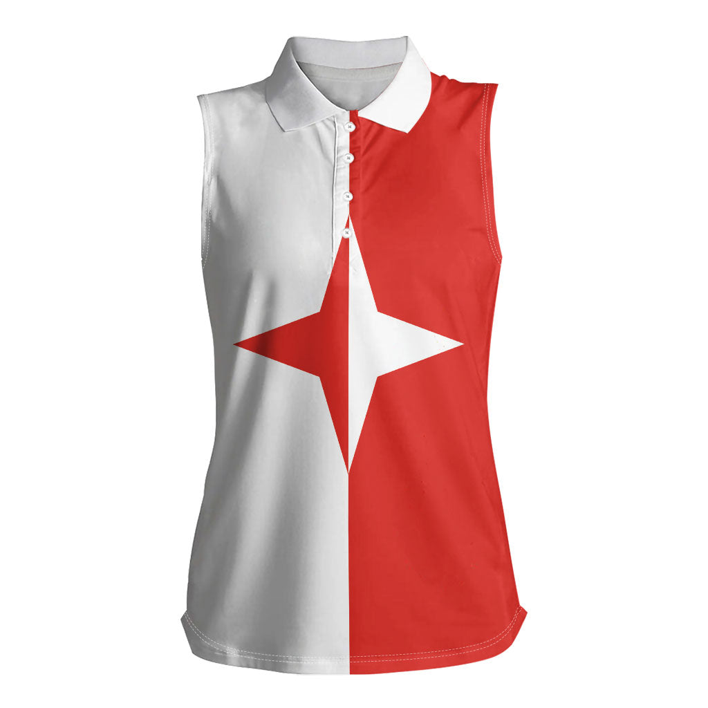 Malta Sliema Women Sleeveless Polo Shirt Celer Ad Oras Surgo