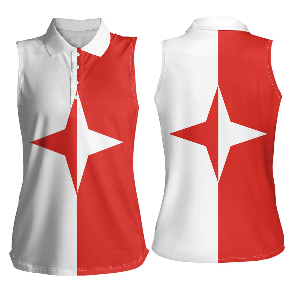 Malta Sliema Women Sleeveless Polo Shirt Celer Ad Oras Surgo